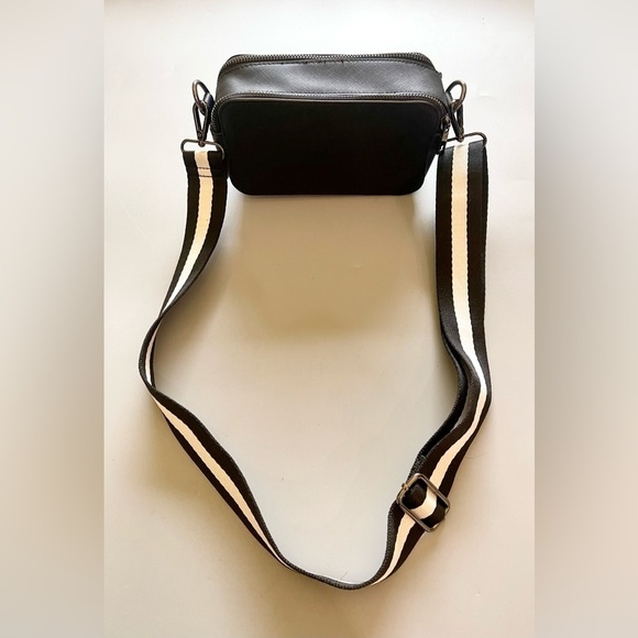 Unbranded Handbags - Women's Black Small Crossbody Bag Vegan Leather Purse Block Adjustable Strap